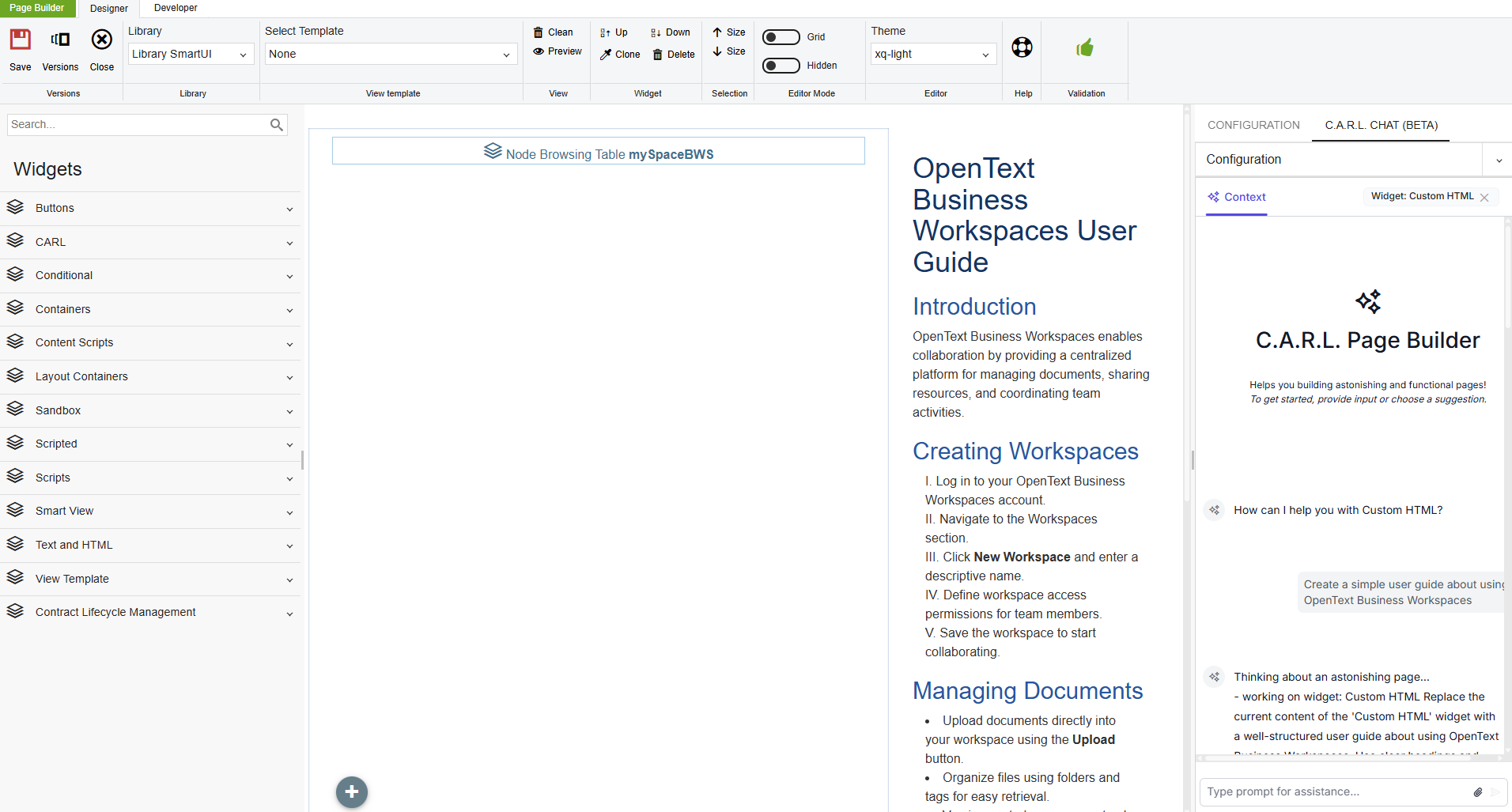 AI-Based Smart Page Builder