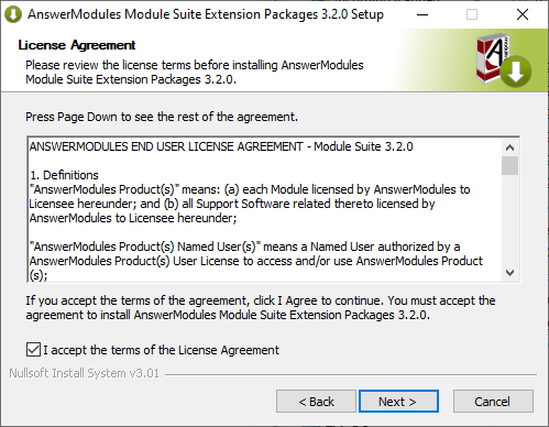 Accept the extensions supplemental EULA