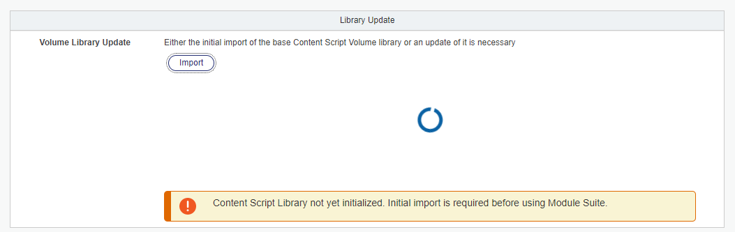 Module Suite - Activation License configuration field