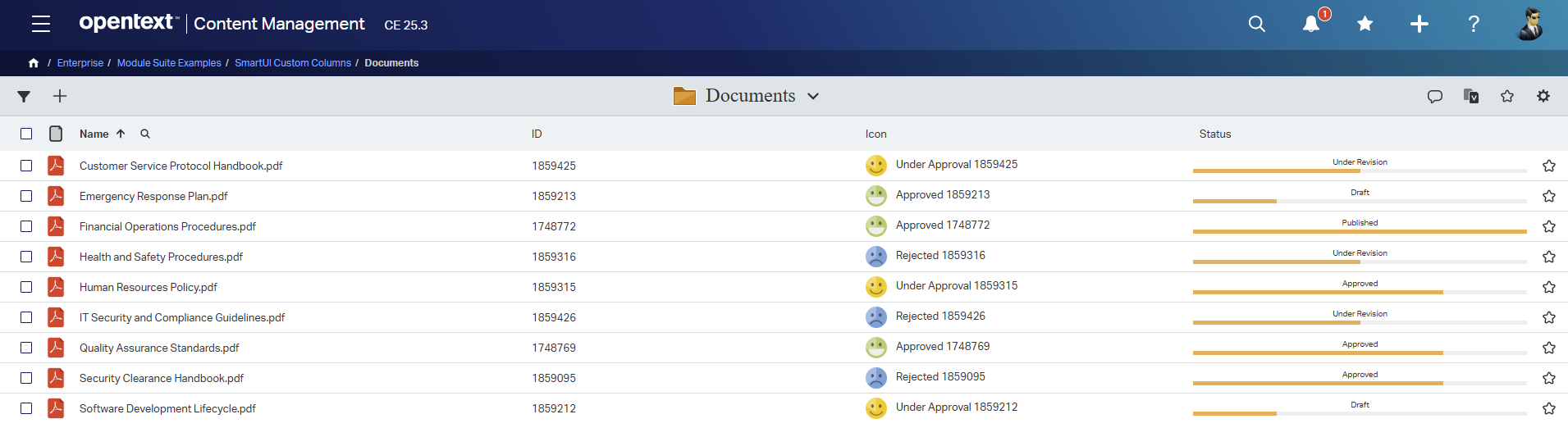 Custom Menus and Columns
